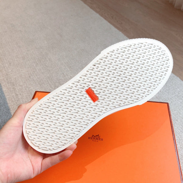 SNEAKER SLIP-ON HM GAME IN PELLE DI VITELLO ROSSA CON MOTIVO COCCODRILLO