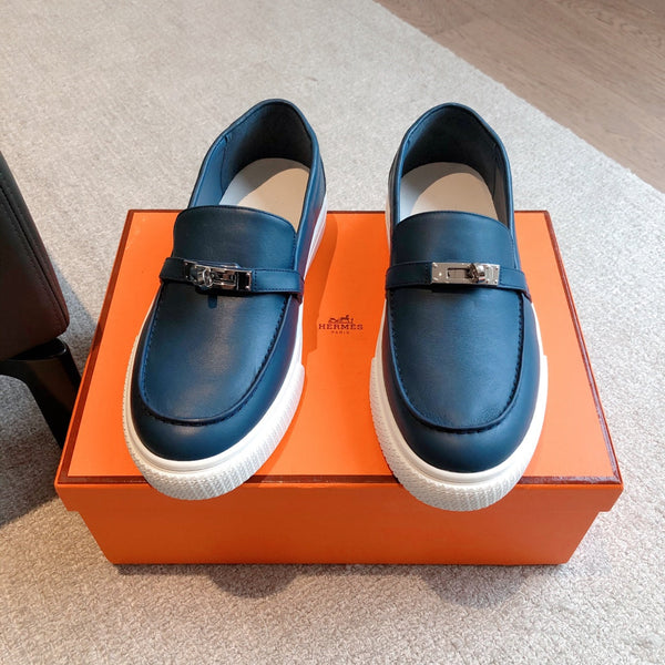 HM GAME SLIP-ON SNEAKER NAVY CALFSKIN