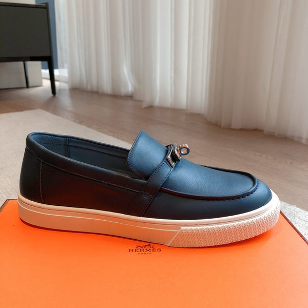 HM GAME SLIP-ON SNEAKER NAVY CALFSKIN