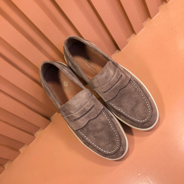 LP RETRO SUMMER WALK LOAFERS BROWN SUEDE