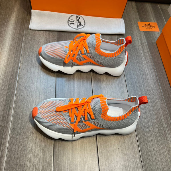 HM FLEX SLIP-ON SNEAKER LIGHT GRAY WOVEN FABRIC