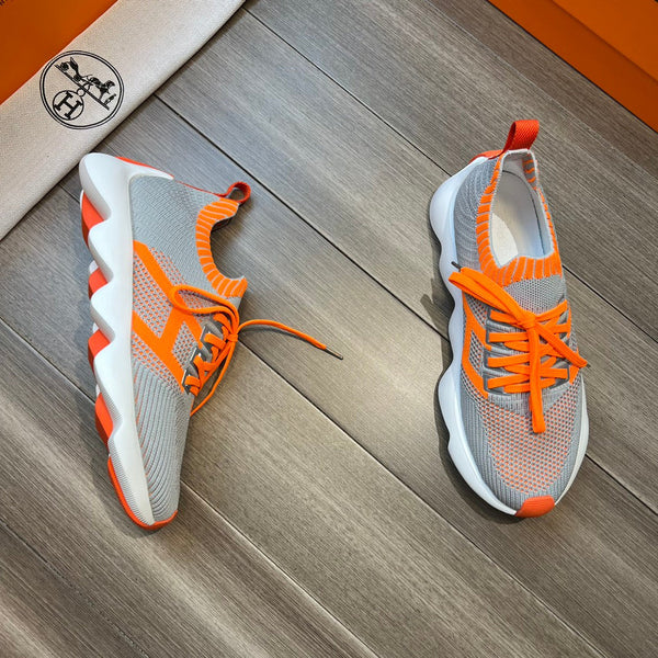 HM FLEX SLIP-ON SNEAKER LIGHT GRAY WOVEN FABRIC