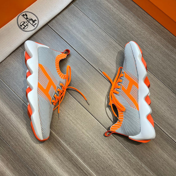 HM FLEX SLIP-ON SNEAKER LIGHT GRAY WOVEN FABRIC