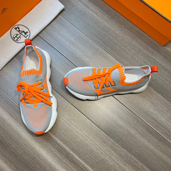 HM FLEX SLIP-ON SNEAKER LIGHT GRAY WOVEN FABRIC