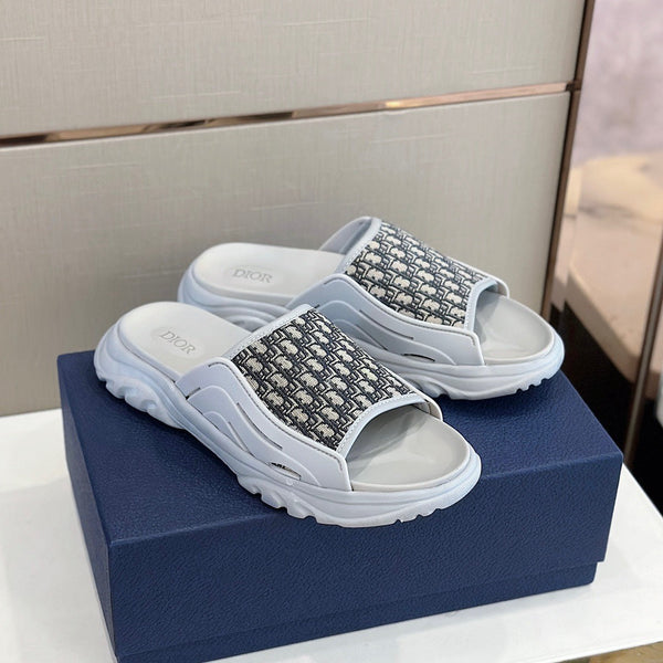 CD H-TOWN SANDAL PASTEL AND BLACK JACQUARD