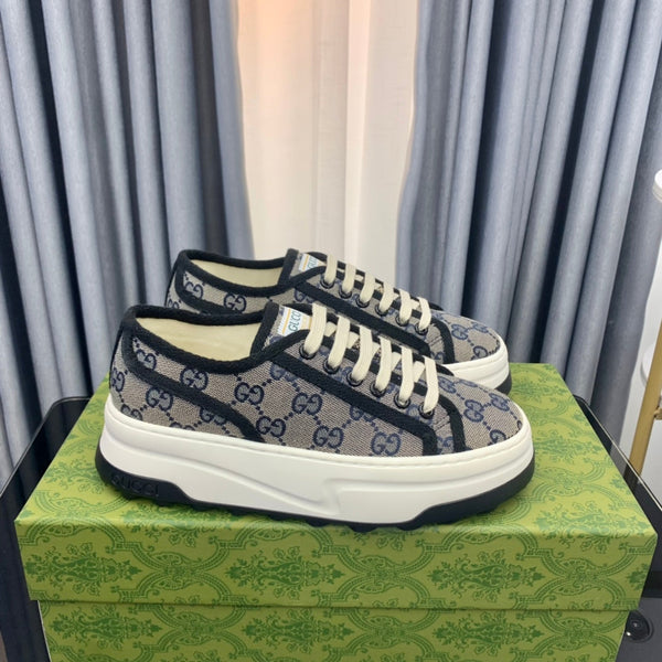 GG SNEAKER FLATFORM LEAD CANVAS