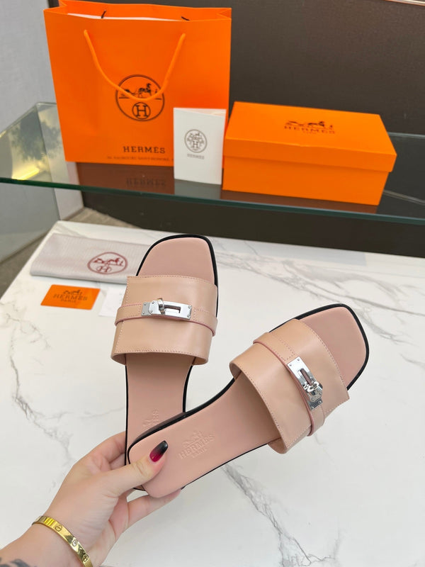 Sandalo Giulia in pelle di vitello rosa cannella