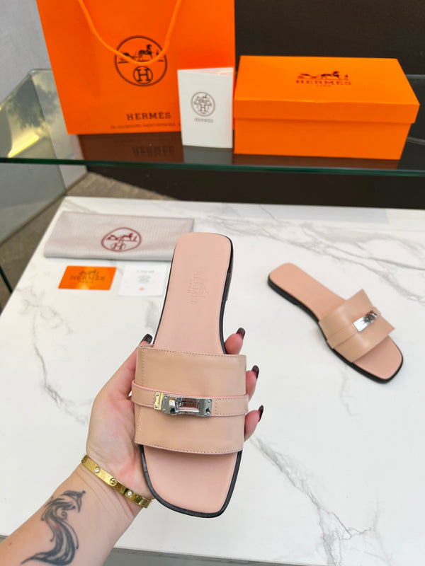 Sandalo Giulia in pelle di vitello rosa cannella