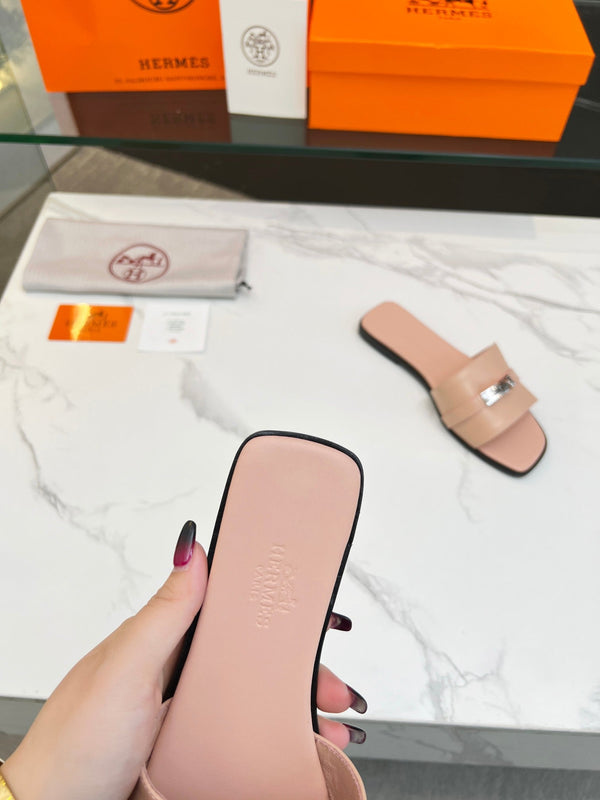 Sandalo Giulia in pelle di vitello rosa cannella