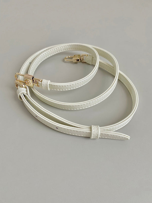 MINI BORSA D-JOY 17 IN PELLE DI AGNELLO BIANCA