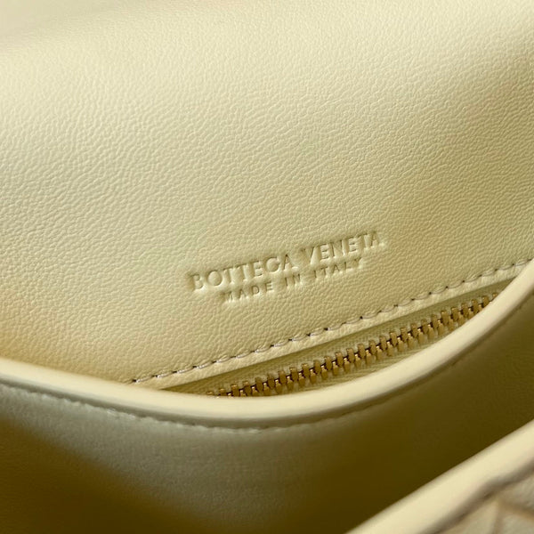 BV Mini Crossbody Bag 19cm Light Yellow Calfskin Ghw