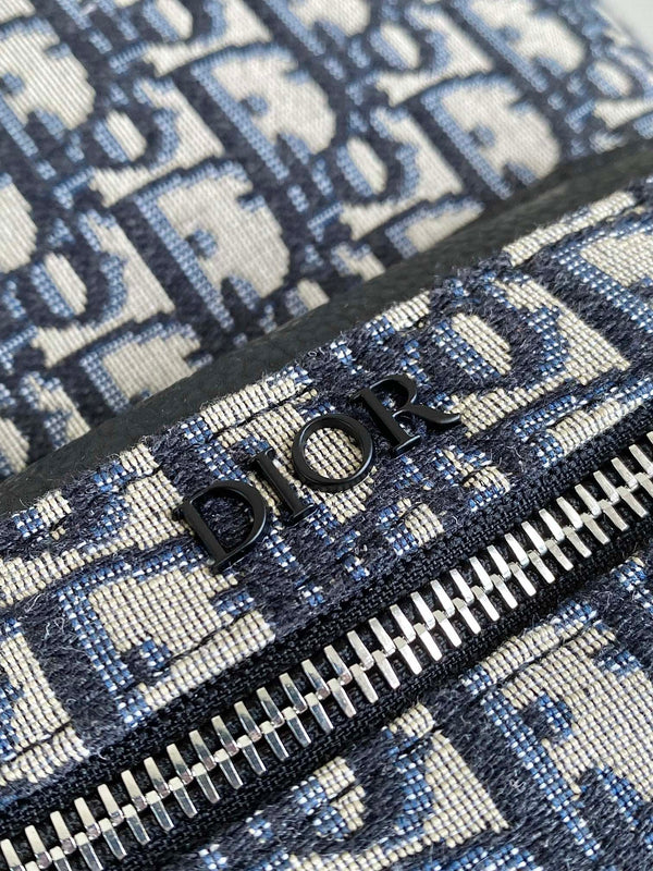 ZAINO PICCOLO 32 JACQUARD OBLIQUO BLU