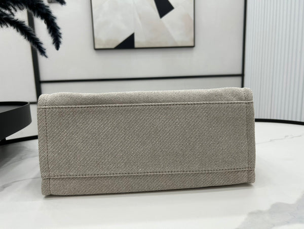 Borsa CC Deauville in tweed 33x26x15,5 cm Pelle nera Hardware dorato 35