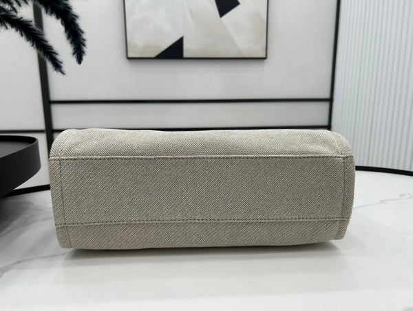 Borsa CC Deauville in tweed 33x24x14,5 cm Pelle nera Hardware dorato 36