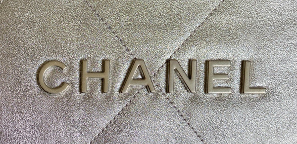 CC HOBO MINI 20CM PELLE DI AGNELLO ARGENTO