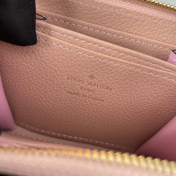 LV M60740 Zippy Coin Purse Pink Monogram Empreinte Leather 221612