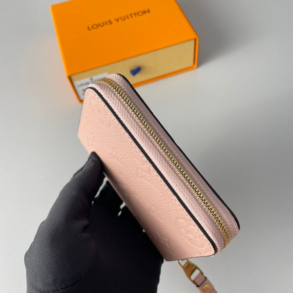 LV M60740 Zippy Coin Purse Pink Monogram Empreinte Leather 221612