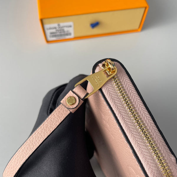 LV M60740 Zippy Coin Purse Pink Monogram Empreinte Leather 221612