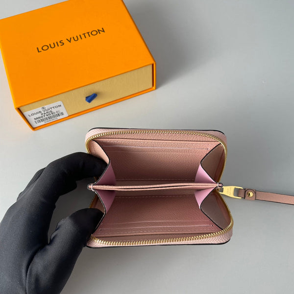 LV M60740 Zippy Coin Purse Pink Monogram Empreinte Leather 221612