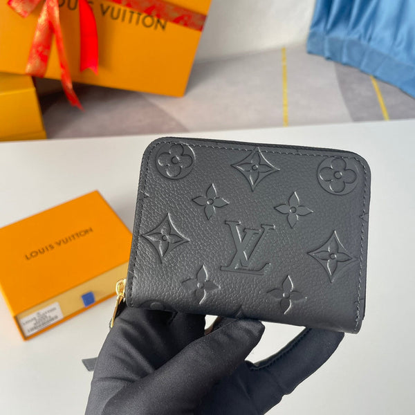 LV M60574 Zippy Coin Purse Black Monogram Empreinte Leather 221613