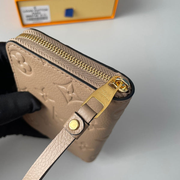 LV M60740 Zippy Coin Purse Tourterelle Monogram Empreinte Leather 221614
