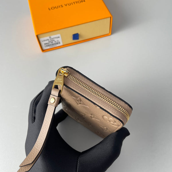 LV M60740 Zippy Coin Purse Tourterelle Monogram Empreinte Leather 221614