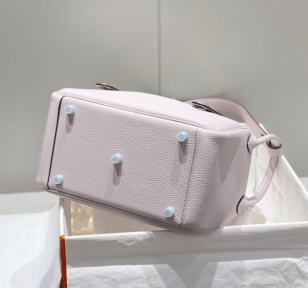 HM LINDY 26 BAG SOFT PINK TAURILLON CLEMENCE LEATHER