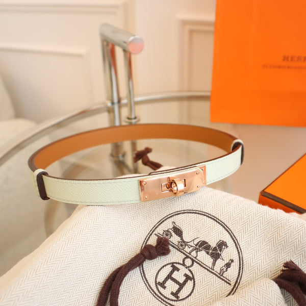 hm kelly belt 18mm aspirin blue epsom leather