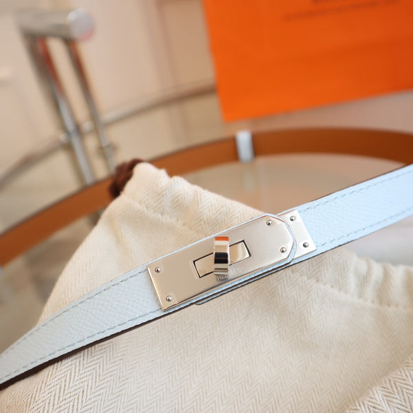 hm kelly belt 18mm cloud blue epsom leather
