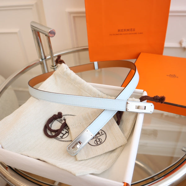 hm kelly belt 18mm cloud blue epsom leather