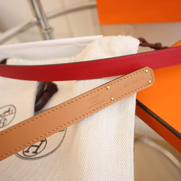 hm kelly belt 18mm dark red epsom leather