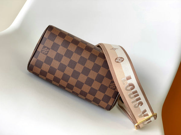LV Speedy Bandoulière 20cm Brown Damier Ebene Canvas GHW