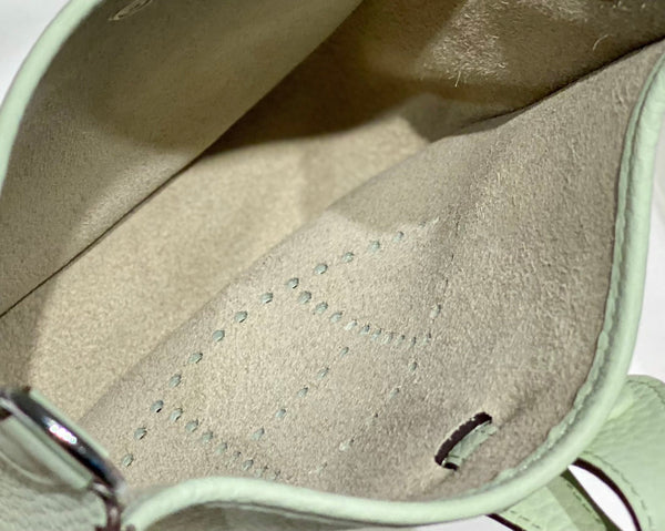 Mini Evelyne 18cm Verde Chiaro Togo Shw