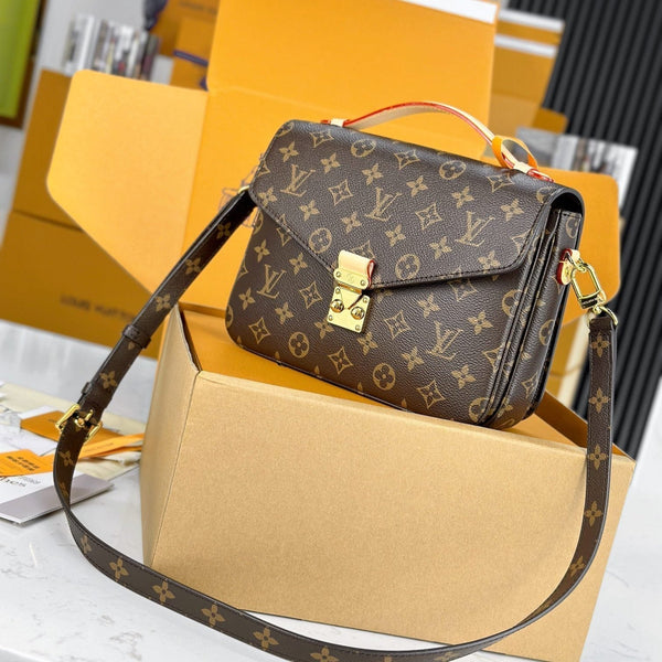 LV Pochette Metis Brown Monogram Reverse Canvas 204263