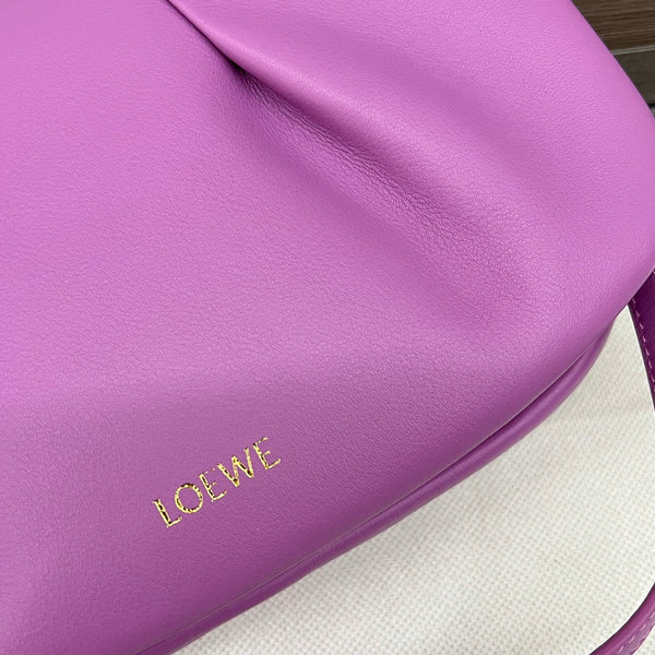 Loew Paseo Shoulder Bag 25cm Light Magenta Cowhide
