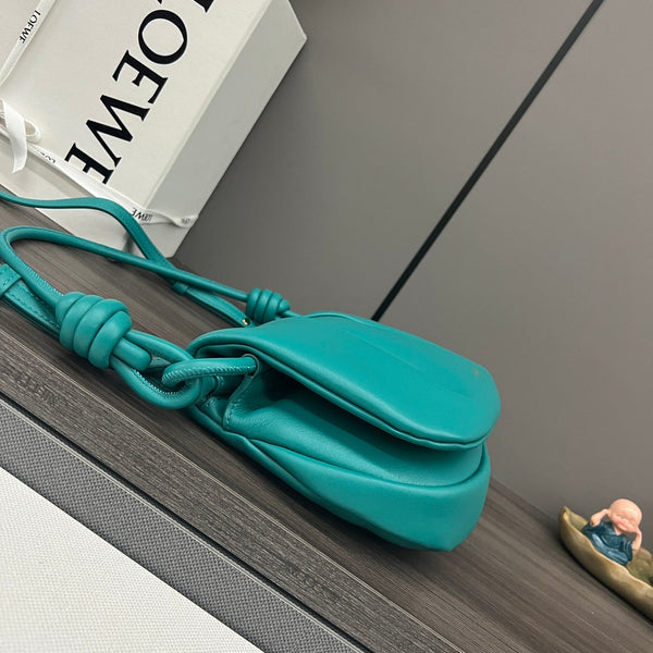 Loew Paseo Shoulder Bag 25cm Tropical Aqua Cowhide