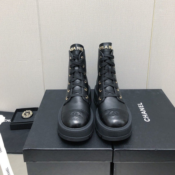 MARTIN SHORT BOOTS BLACK LAMBSKIN