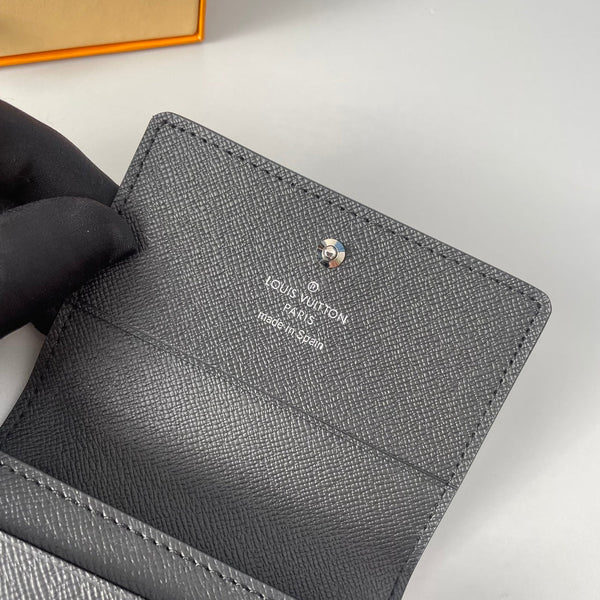 LV Enveloppe Carte De Visite Card Holder Damier Graphite Canvas 221501