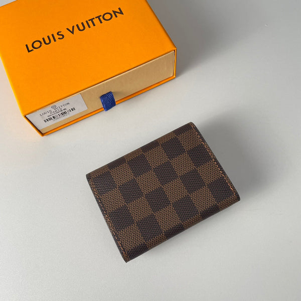LV Enveloppe Carte De Visite Card Holder Damier Ebene Canvas 221500