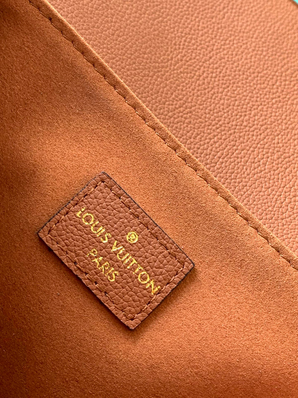 LV Oxford Bag 22cm Brown Gold Cowhide 252067