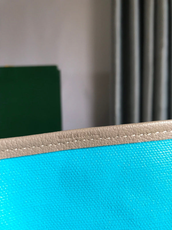 SAINT LOUIS PM 34 IN GREY MIX BLUE GOYARDINE CANVAS AND CALFSKIN