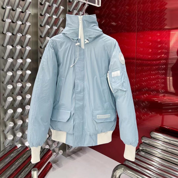 C. Goose Down jacket Could Blue Polyester 0042
