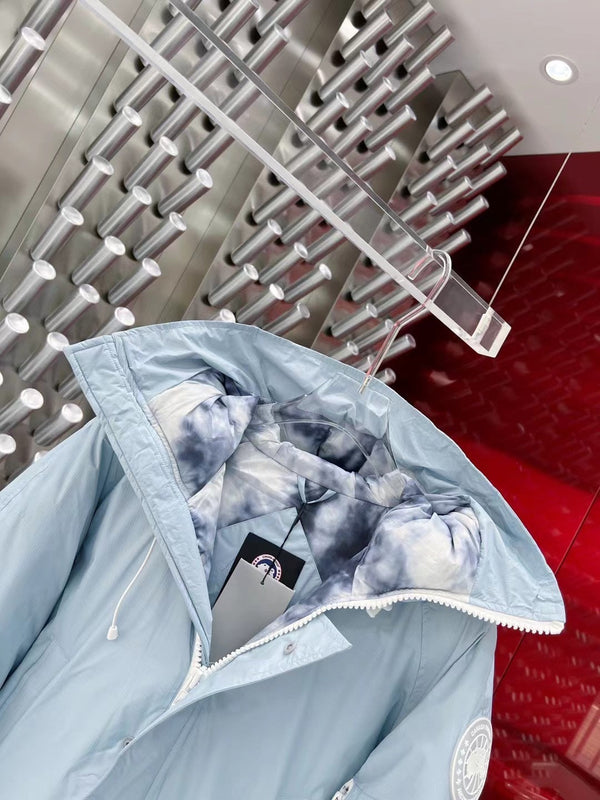 C. Goose Down jacket Could Blue Polyester 0042