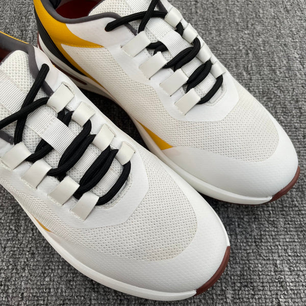 LP BRUNELLO SNEAKERS MULTI-BIANCO E GIALLO IN VITELLO MESH