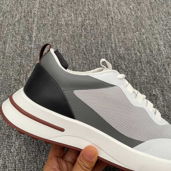 LP BRUNELLO SNEAKERS MULTI-NUVOLA E GRIGIO MESH IN PELLE DI VITELLO