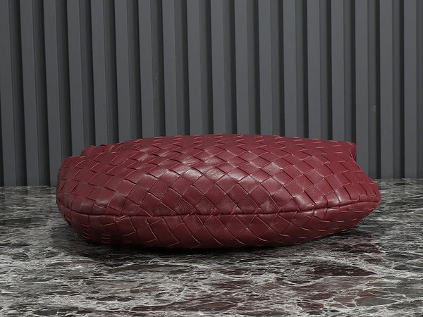 bv teen jodie 36cm bordeaux pelle di agnello