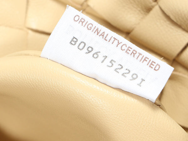 bv teen jodie 36cm beige pelle di agnello