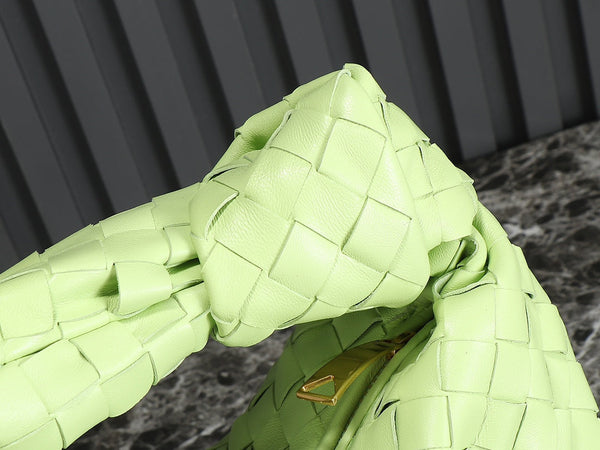 bv teen jodie 36cm pelle di agnello verde chiaro