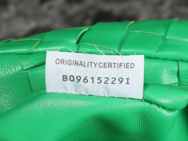 bv teen jodie 36cm pelle di agnello verde