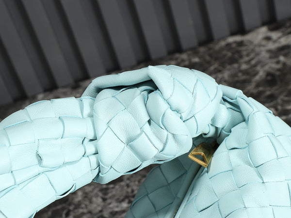 bv teen jodie 36cm tiffany blu pelle di agnello